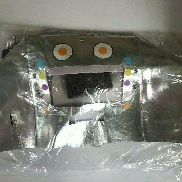 Other - Robot Costume Mask Kids Silver Halloween Fun Play NWT Homeschool New Block Grey